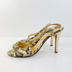 Kate Spade Snakeskin Strappy Heels